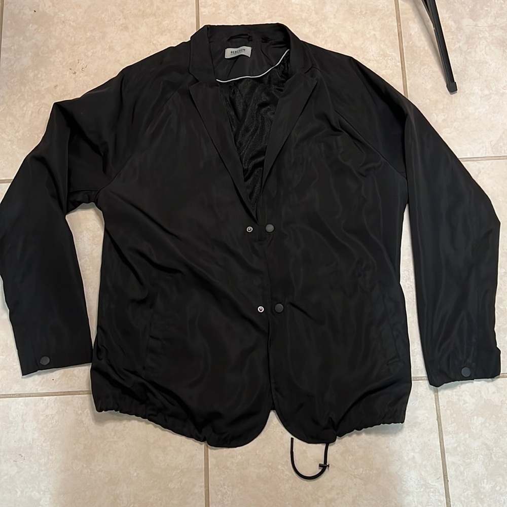 Kenneth Cole Reaction Mesh Coach Rain Jacket Blazer XL